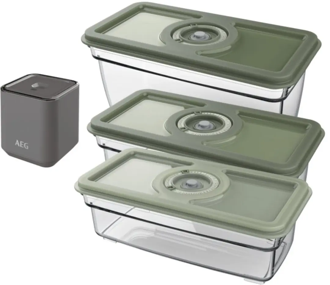 AEG Vacuüm Fresh Kit AVFK1+ - 3 Bewaardozen Groen
