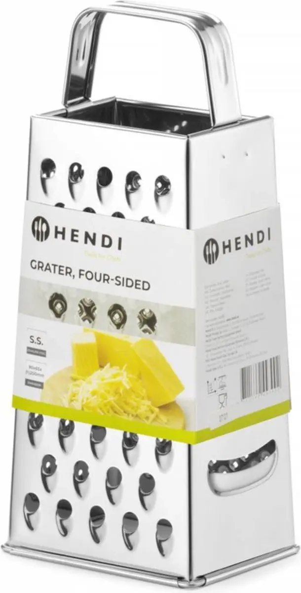 HENDI Vierzijdige Blokrasp HEN-443002 - RVS