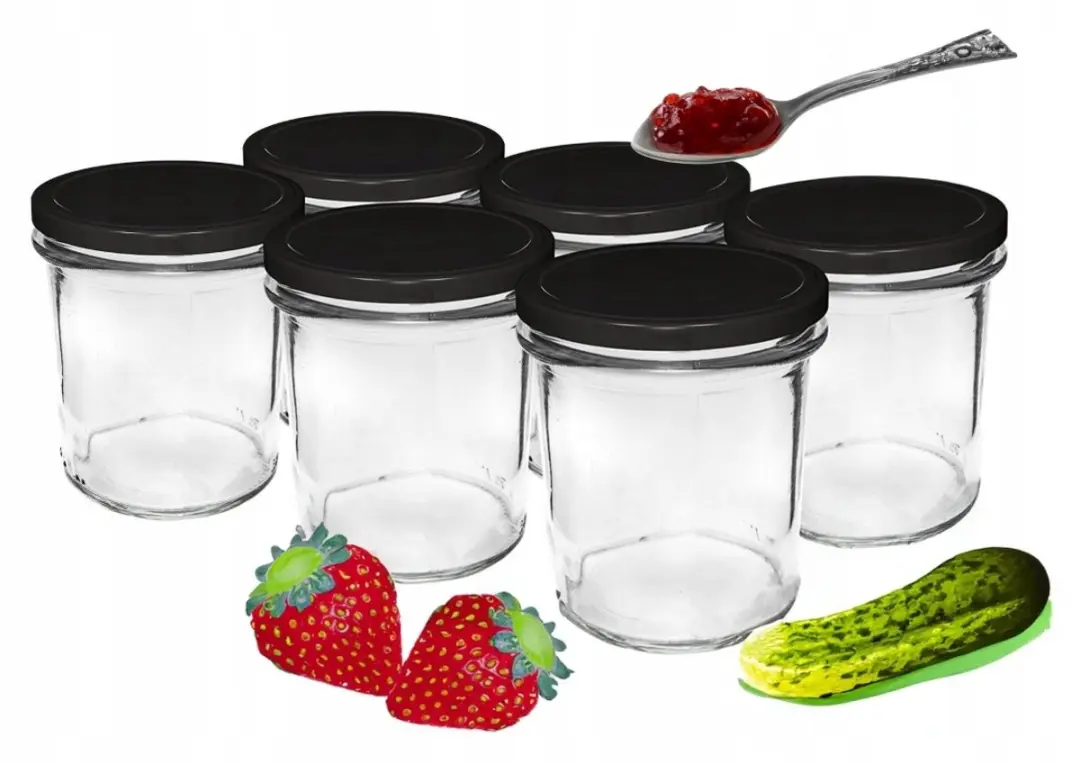 Browin Glazen Potten 346ml met Twist-Off Deksel - 6 Stuks - afbeelding 6 van 6