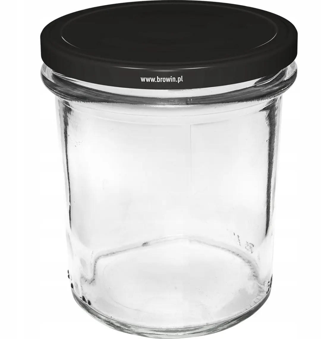 Browin Glazen Potten 346ml met Twist-Off Deksel - 6 Stuks
