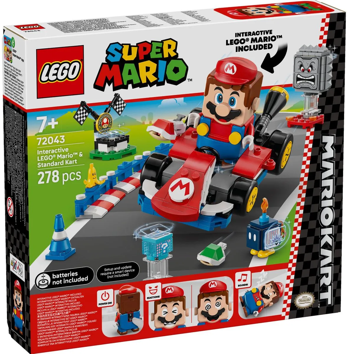 LEGO Super Mario Mario Kart 72043 - 278 Stukken - 3 Minifiguren