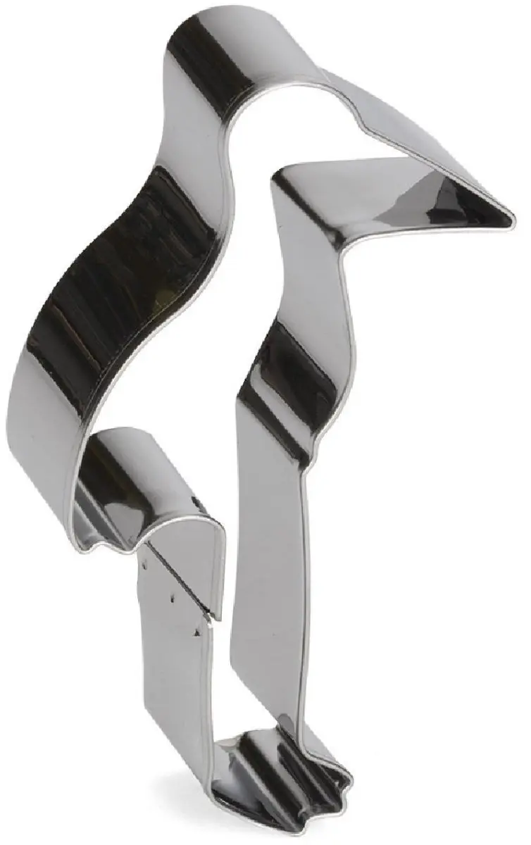Patisse Ooievaar Uitsteekvorm 9cm - RVS Zilver