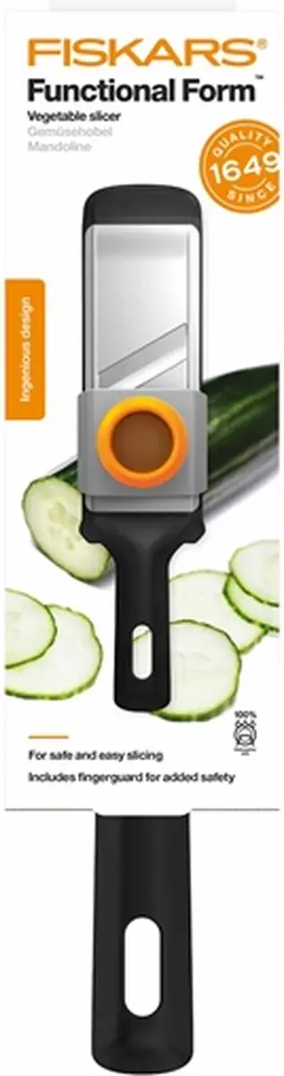 Fiskars Groentesnijder Mandoline - Vaatwasserbestendig - Zwart - afbeelding 3 van 5