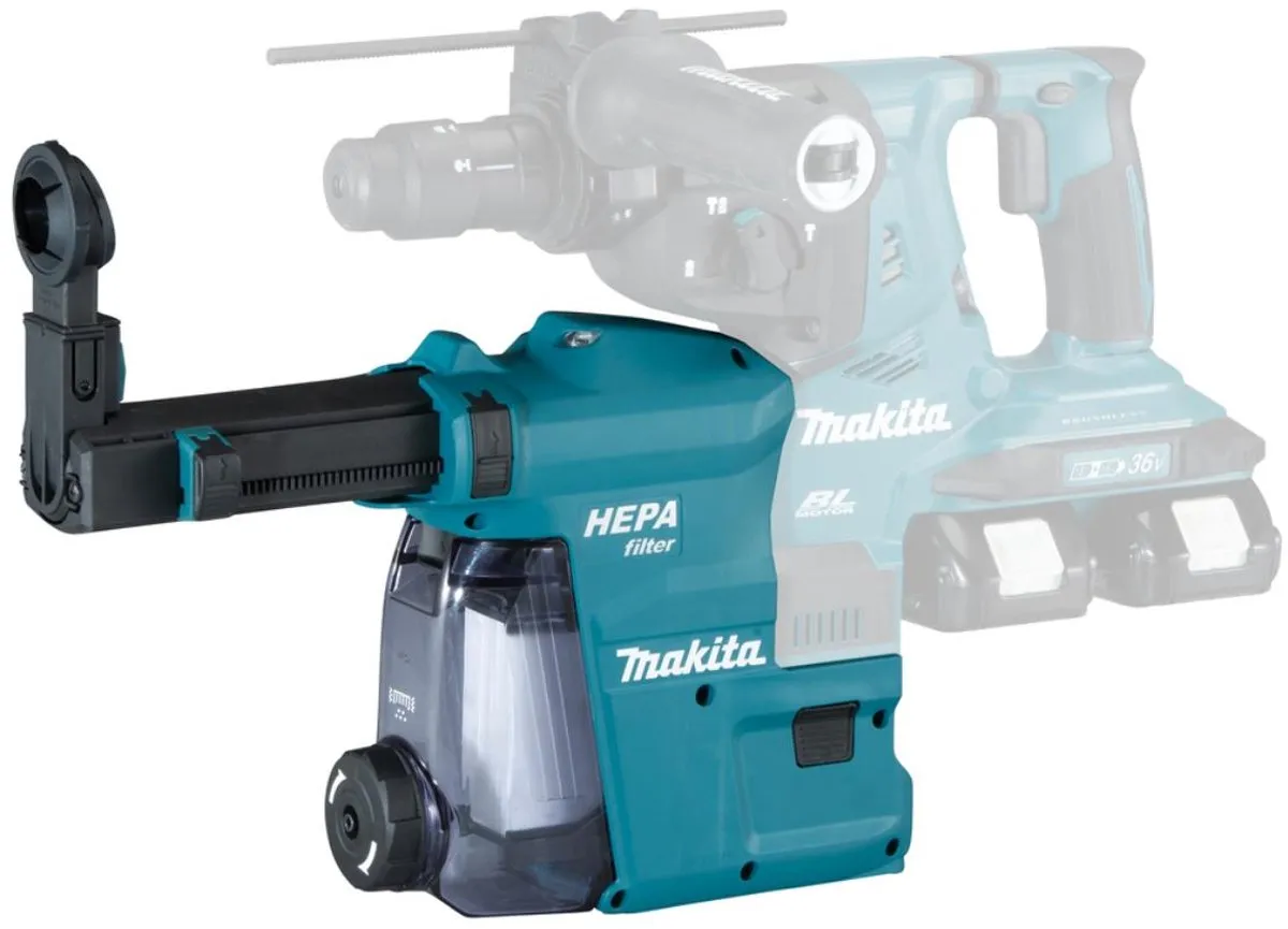 Makita DX09 Stofzuiger - Black/Transparant/Turquoise