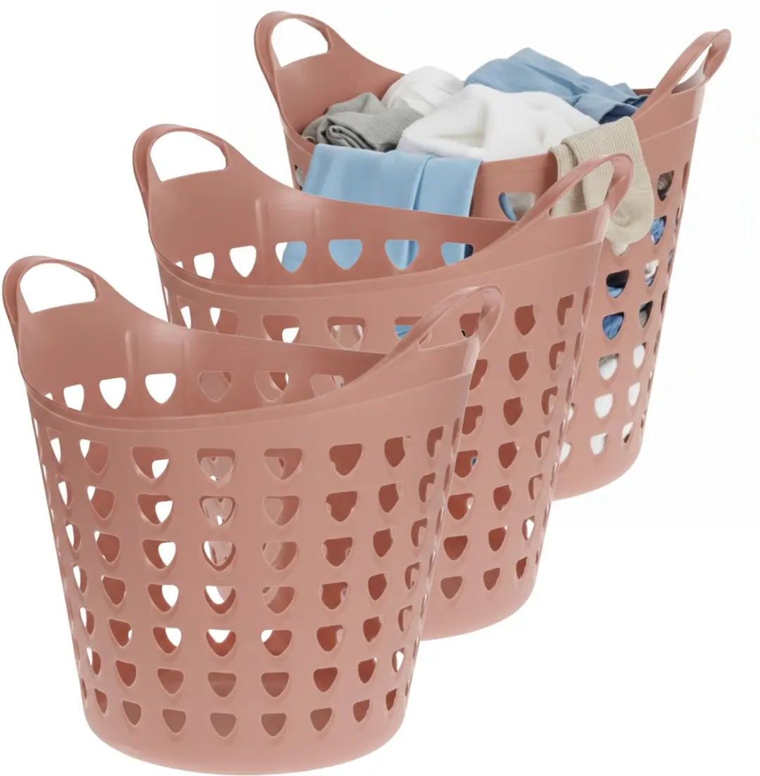 Excellent Houseware Flexibele Wasmand Oudroze