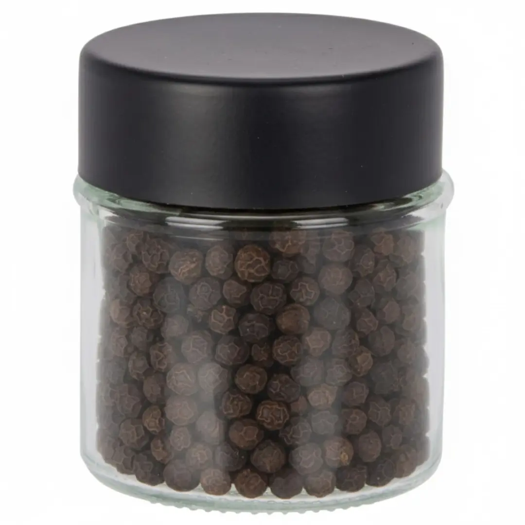 Excellent Houseware Kruidenpotjes 12x - 50ml Glas - Luchtdicht