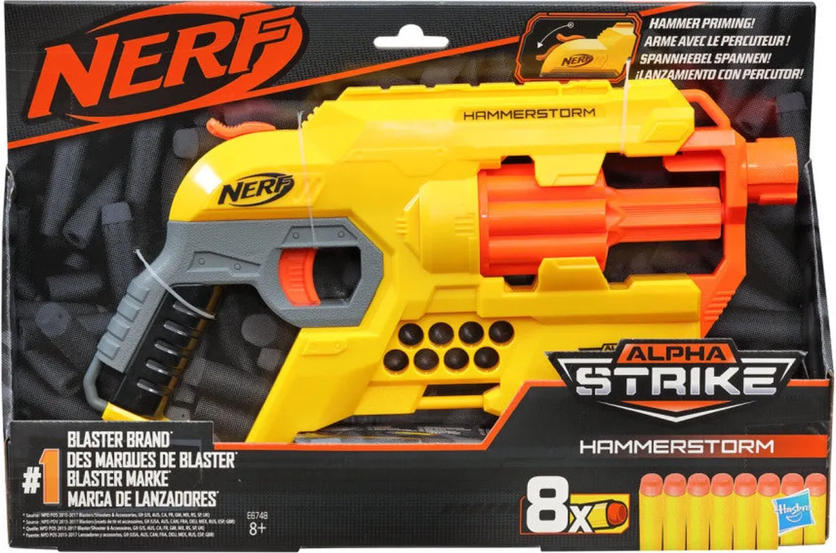 Nerf Alpha Strike Hammerstorm Geel E6748