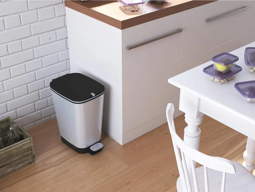 KIS Chic Bin Pedaalemmer 50L - Zilver