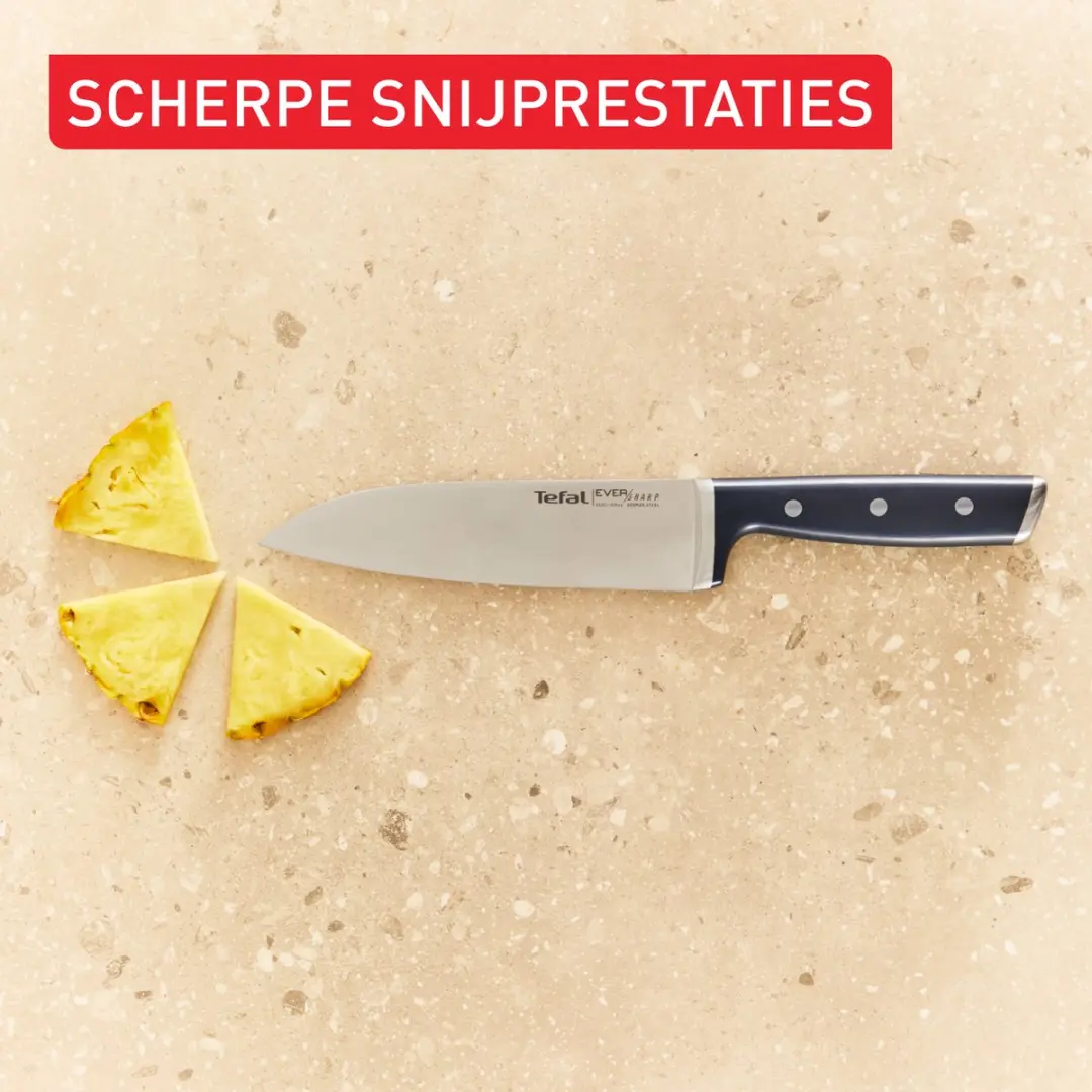 Tefal EverSharp K297S244 Koksmes Blok - 5 Messen 20cm - Zelfslijpend
