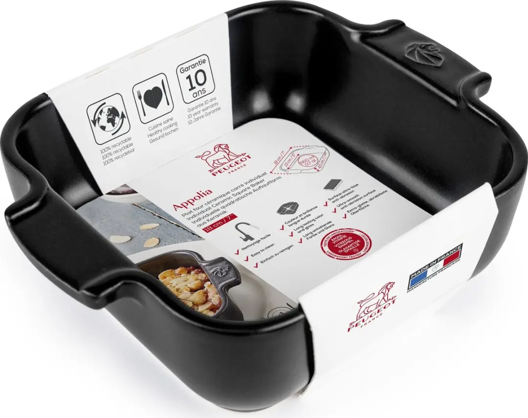 Peugeot Appolia Ovenschaal 18cm - Satijnzwart