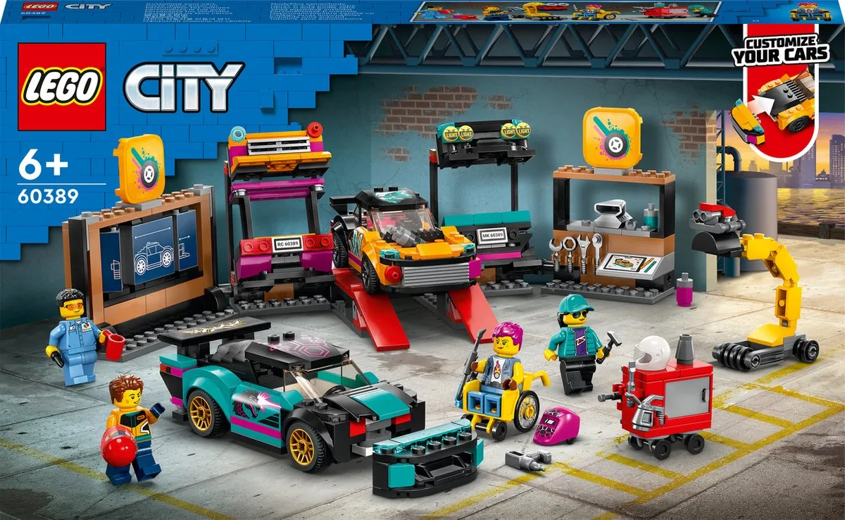 LEGO City Garage voor aanpasbare auto's 60389