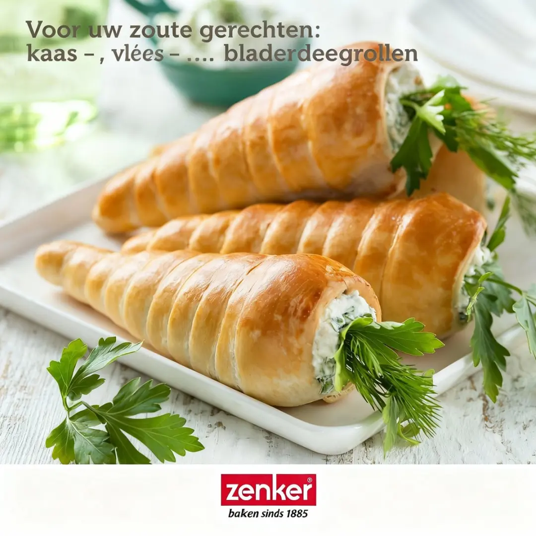 Zenker Cakevormen Buis 13cm - 4 Stuks Zwart