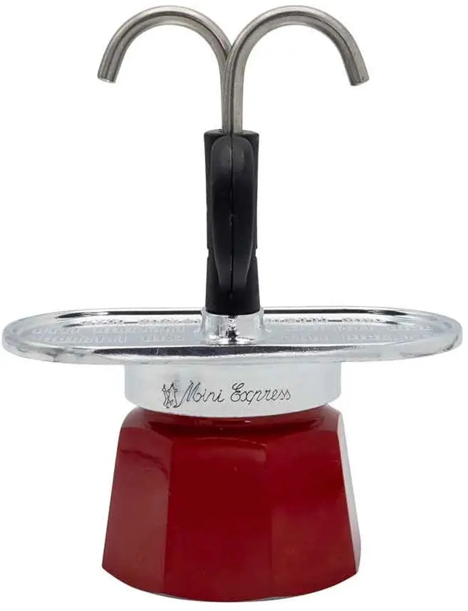 Bialetti Mini Express Magrite 0001406/NP - 2 Kopjes - Rood