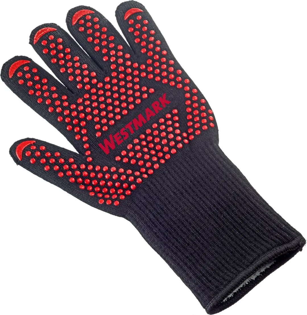 Westmark BBQ-handschoenen - Vuurvast - 2 Stuks - Rood/Zwart