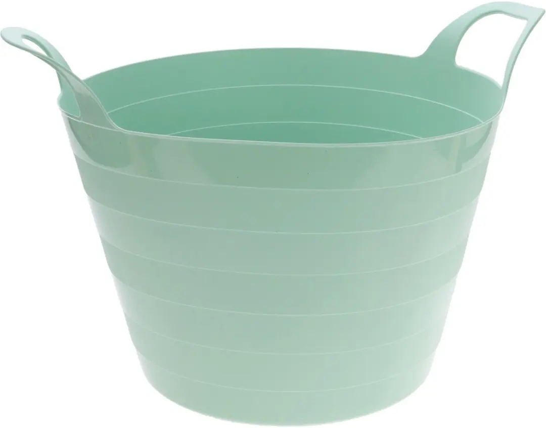 Excellent Houseware Flexibele Wasmand 2x - 30L - Mintgroen