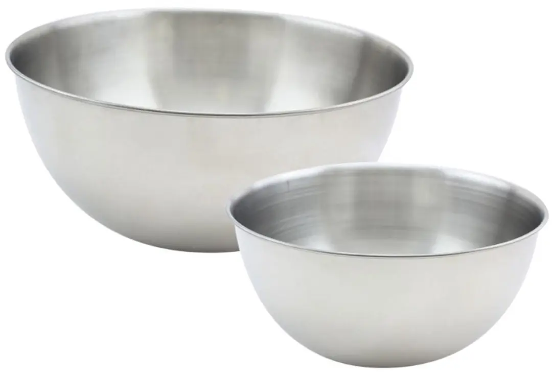 Fackelmann Basic Roestvrijstalen Mengkommen Set 20,5 & 25cm