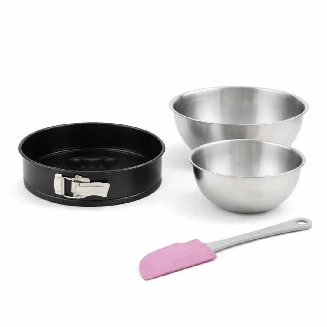 Zenker Baksset Springvorm 26cm - Beertje motief - 2 Mengkommen