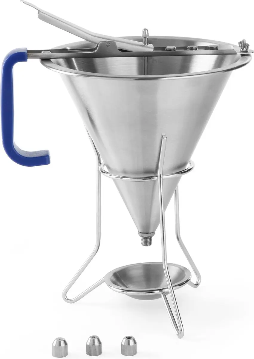 HENDI Fondanttrechter Profi Line 1,5L RVS - 3 Spuitmondjes