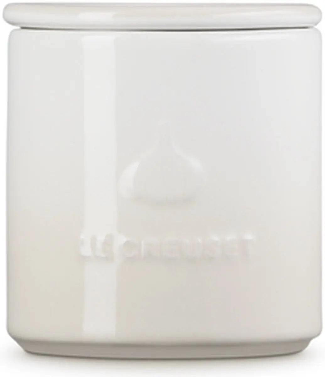 Le Creuset Bewaarpotje Knoflook - 0.42L - Wit