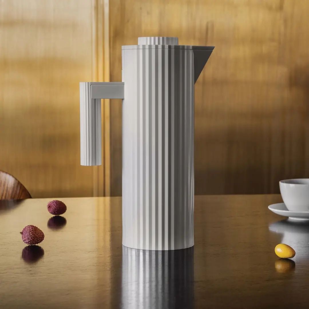 Alessi Plissé Thermoskan 1L - Wit - afbeelding 6 van 6
