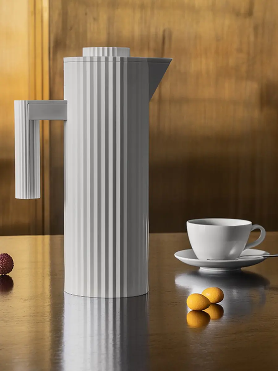 Alessi Plissé Thermoskan 1L - Wit