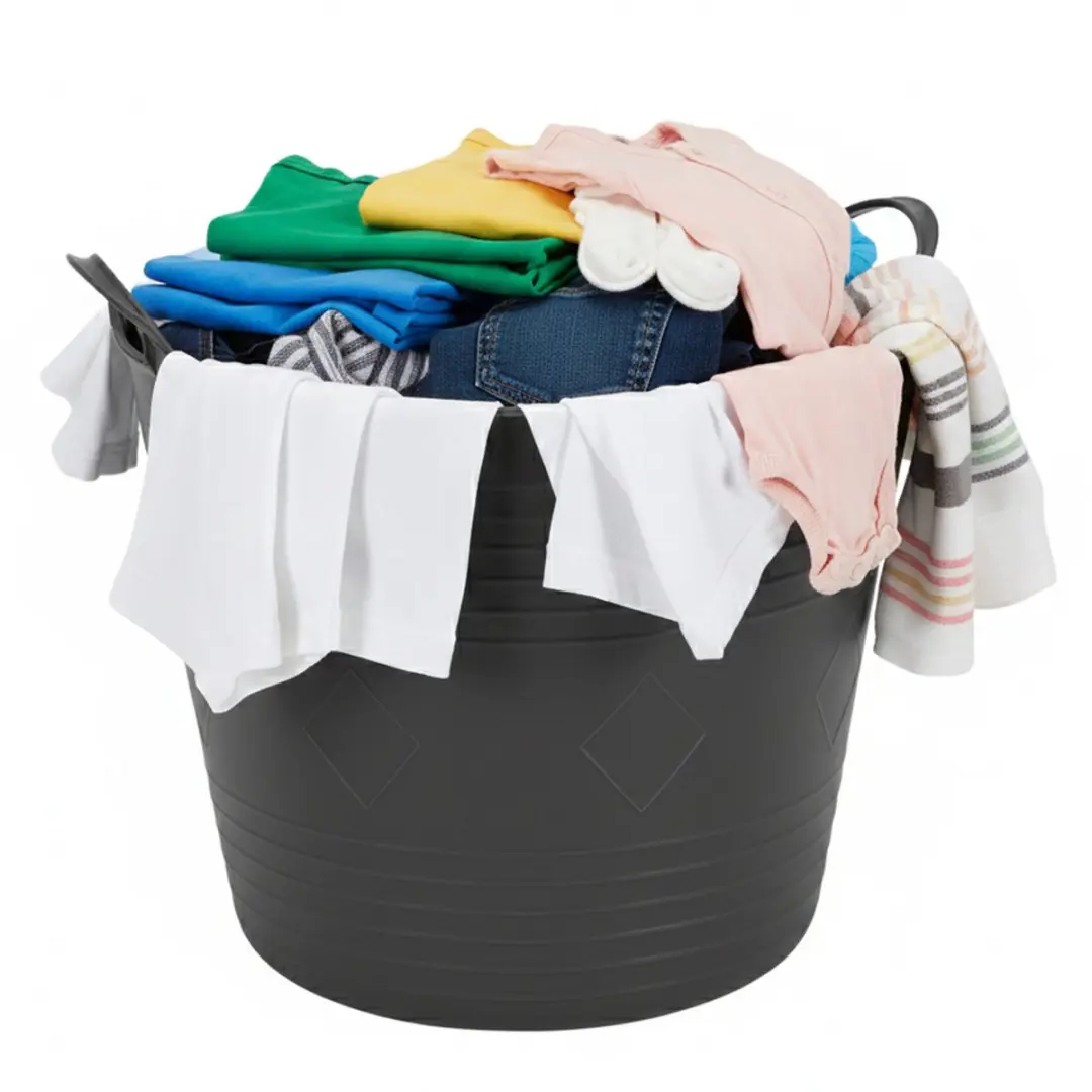 Excellent Houseware Flexibele Wasmand 27L - Antraciet