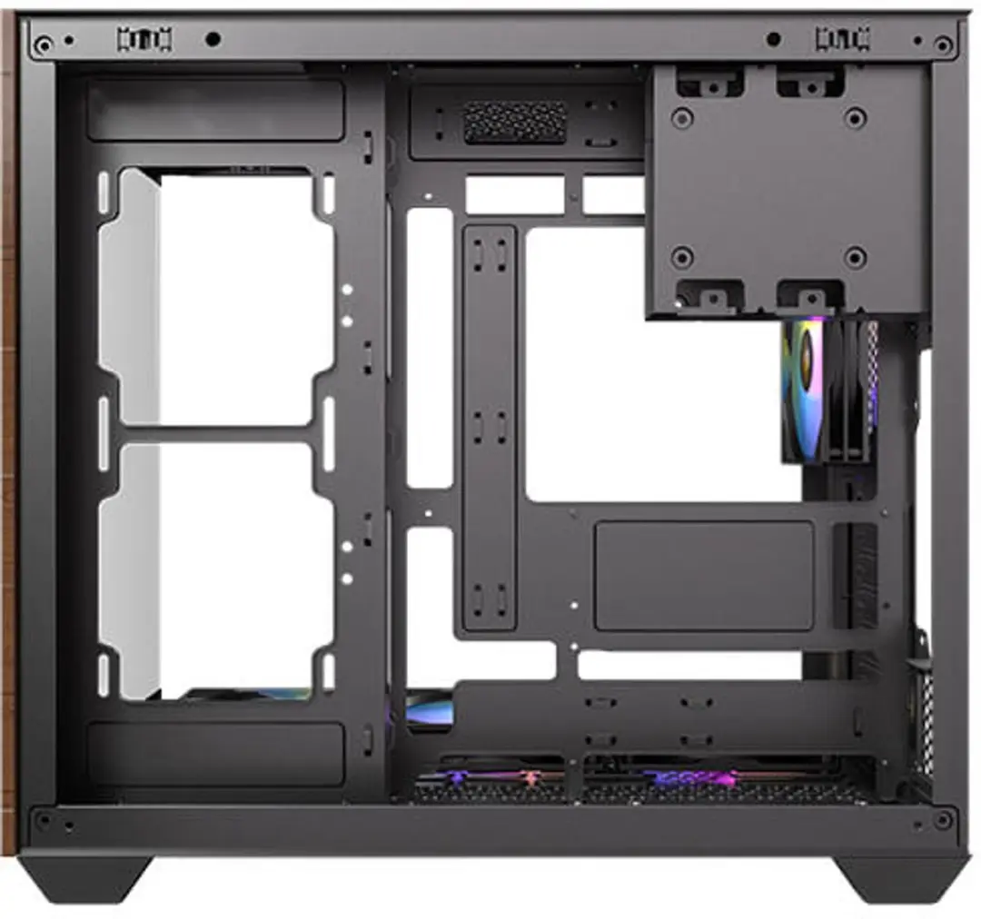 Antec CX800 Wood ARGB Behuizing - Bruin/Zwart