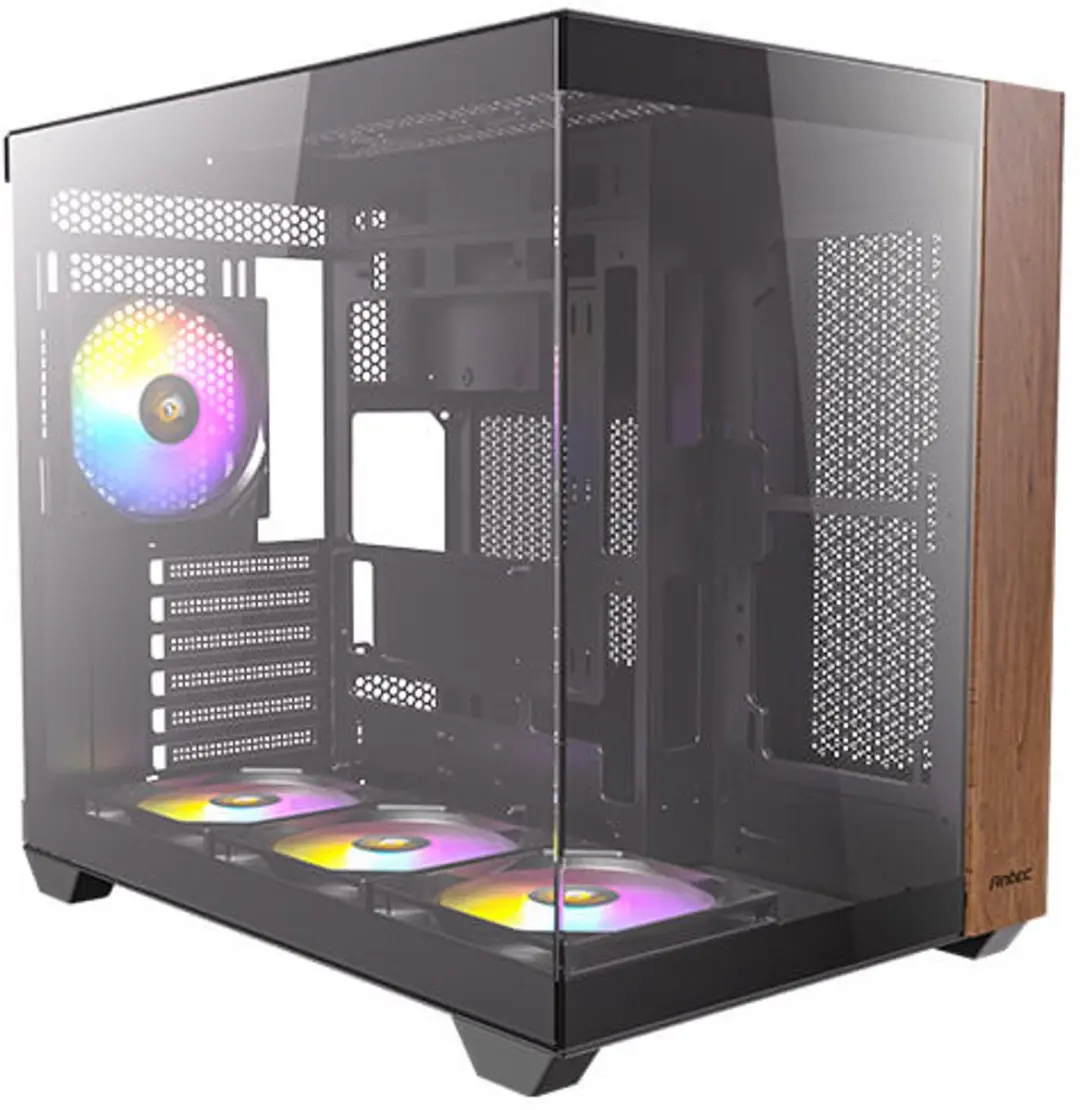 Antec CX800 Wood ARGB Behuizing - Bruin/Zwart