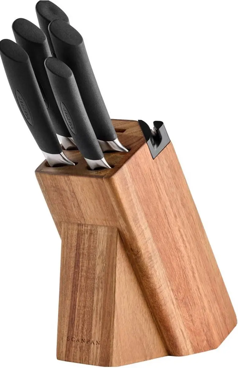 Scanpan SAX Messenblok 6-delig - 5 Messen - Hout