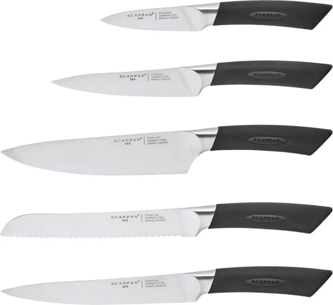 Scanpan SAX Messenblok 6-delig - 5 Messen - Hout