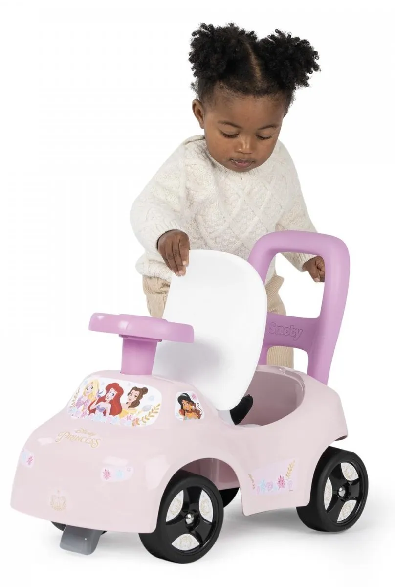 Smoby Disney Princess Auto Ride-On Roze