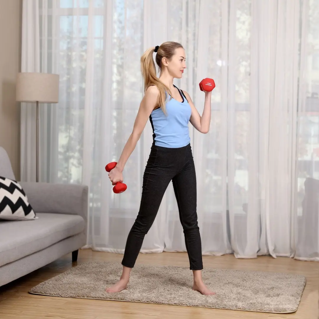 Songmics Dumbbells 3 kg - 2 Stuks Rood