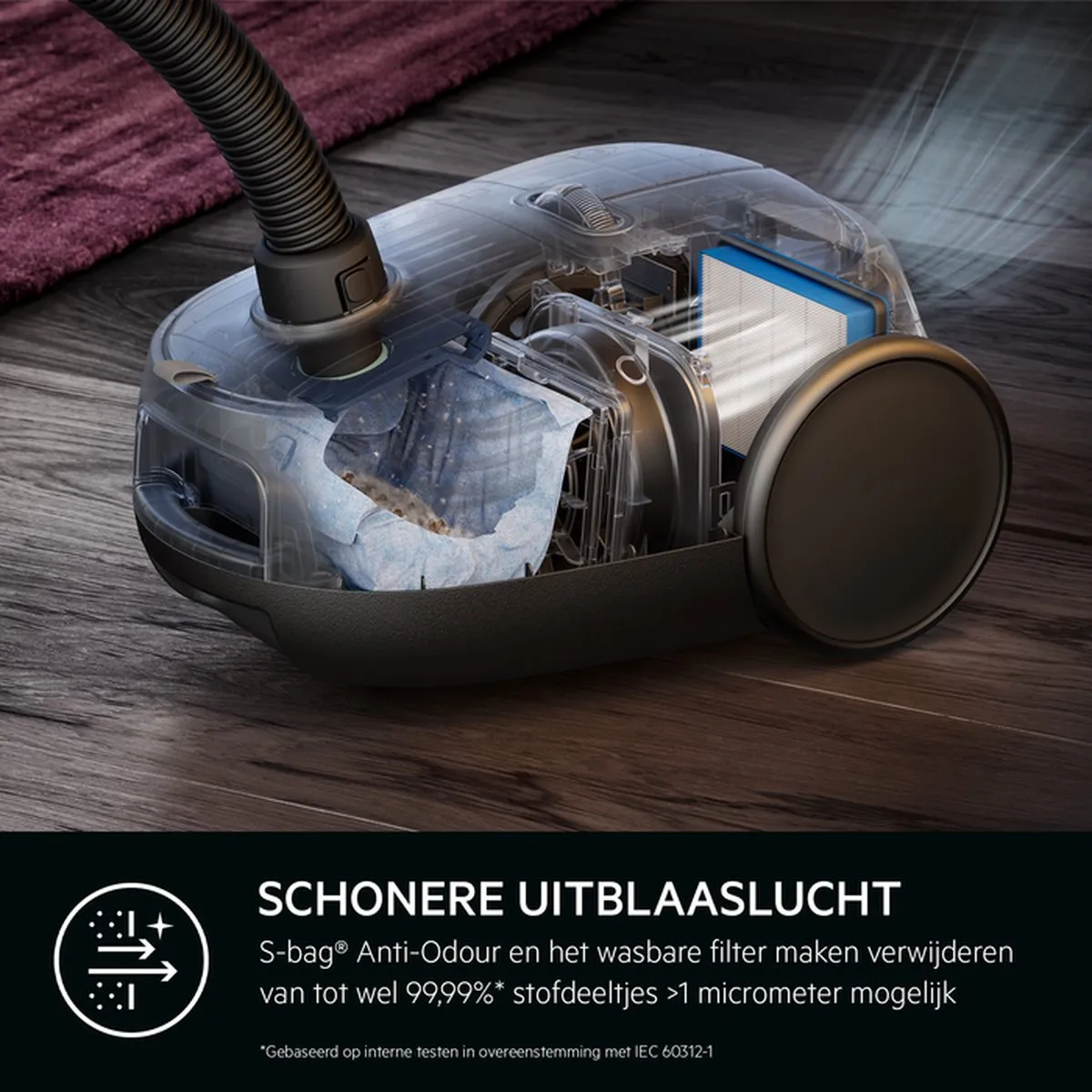 AEG AB61A4DB Animal 6000 Stofzuiger - 650W - 3,5L - Denim Blue - afbeelding 6 van 6