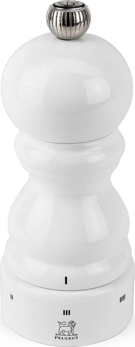 Peugeot Paris Pepermolen 12cm - Wit