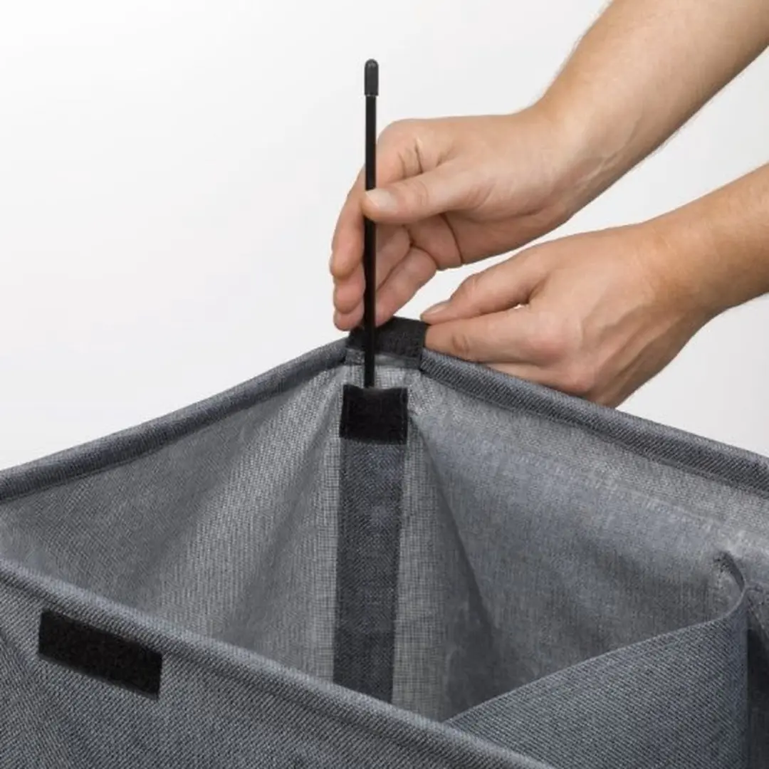 Kela Palma Wasmand met Deksel 157L - Graniet Grijs - afbeelding 6 van 6