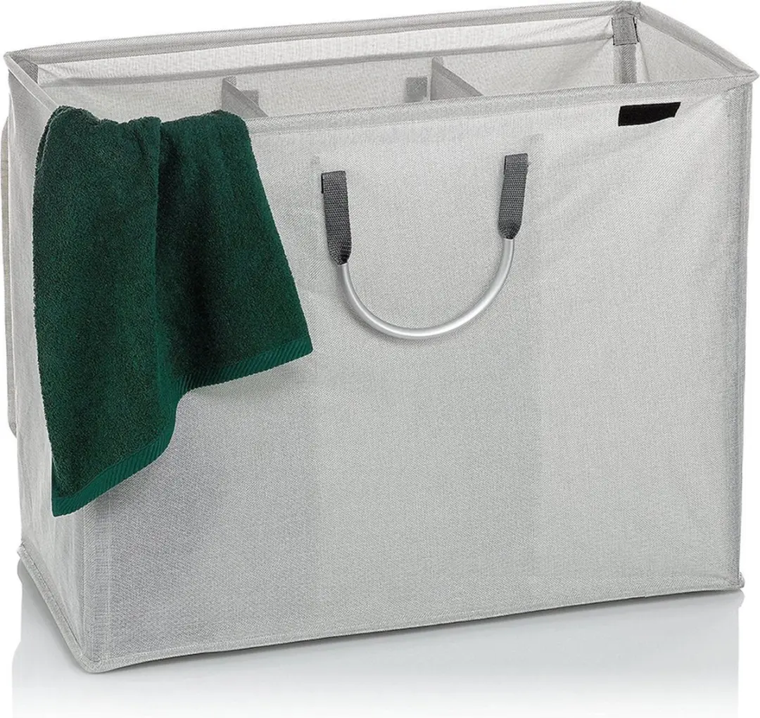 Kela Palma Wasmand met Deksel 157L - Graniet Grijs