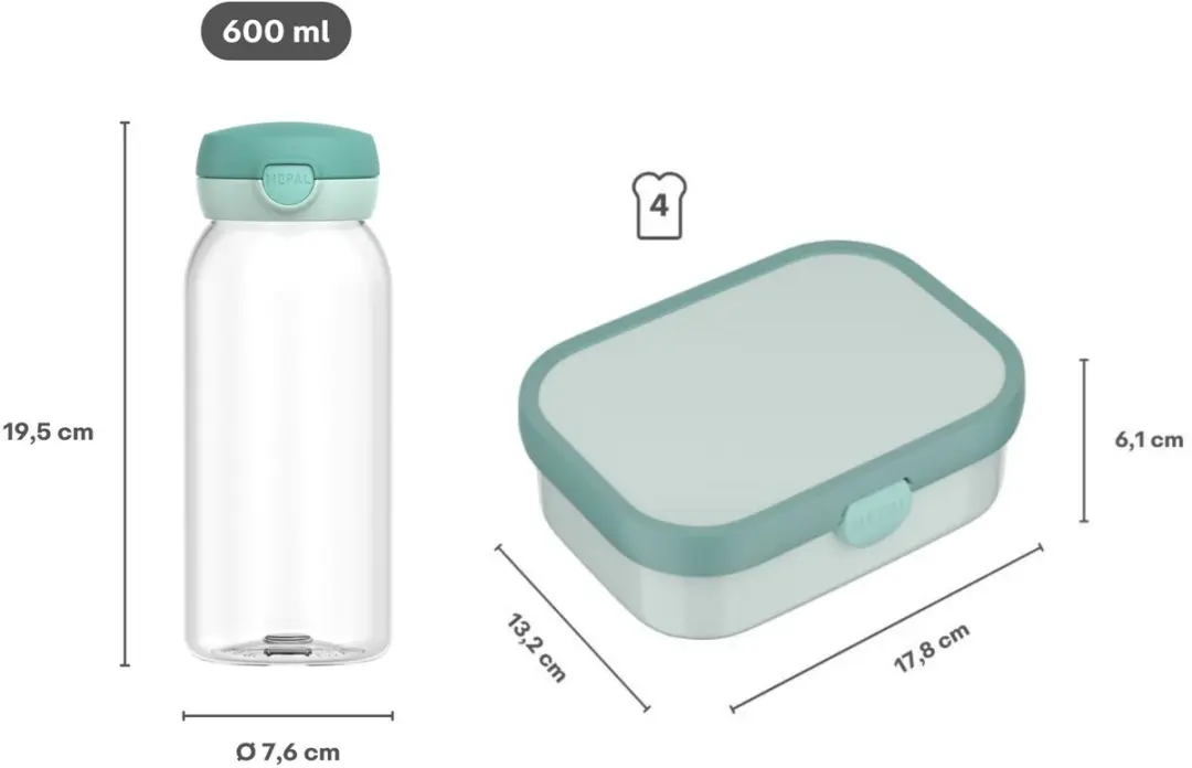 Mepal Campus Lunchset 1.35L - 3-delig Fairy Wonders