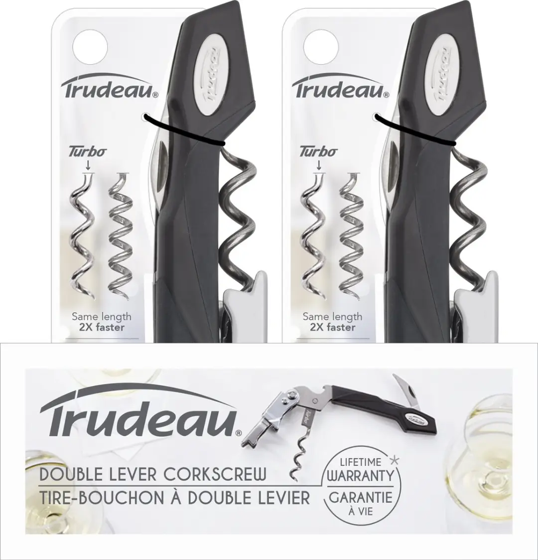 Trudeau 2-Traps Kurkentrekker