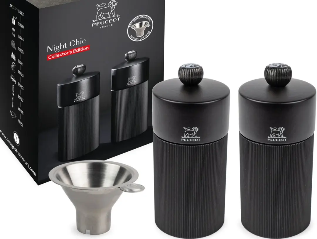 Peugeot Duo Line Peper- en Zoutmolen 12cm Mat Zwart