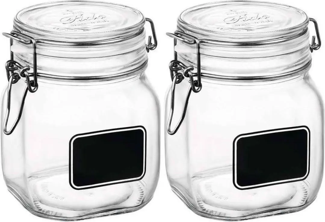 Bormioli Rocco Weckpotten 750ml - 2 Stuks - Transparant