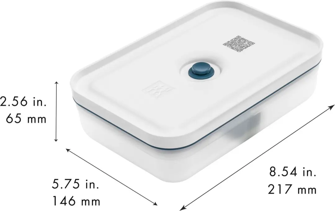 Zwilling Fresh & Save Vacuüm Lunchbox La Mer Large - 1L - Blauw/Wit
