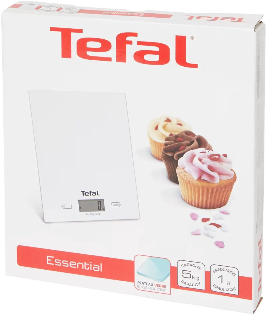 Tefal Essential Keukenweegschaal 5 kg - Zilver