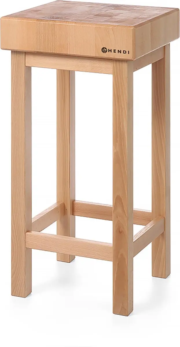 Hendi Hakblok op Houten Onderstel 50x40x15cm