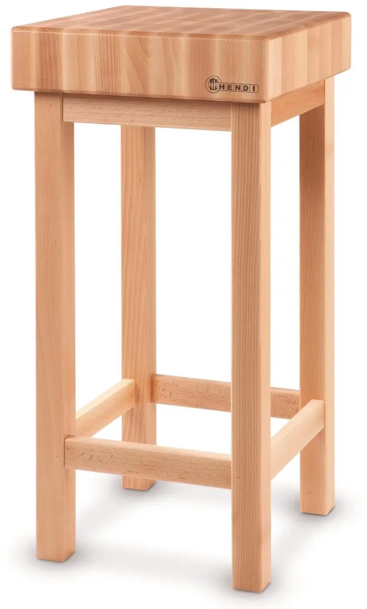 Hendi Hakblok op Houten Onderstel 50x40x15cm