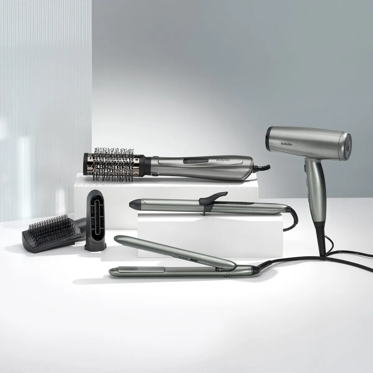 Babyliss Xanadu AS261E Multistyler - 1000W - 50mm Volume Borstel - Donkergrijs