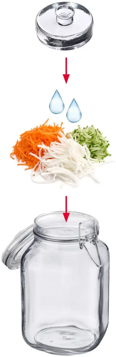 Westmark Glazen Fermentatiegewichten 4 Stuks Ø7cm