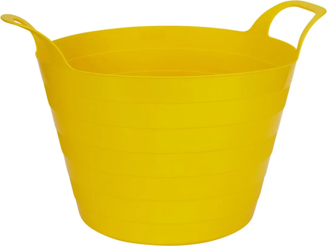 Excellent Houseware Flexibele Wasmand Geel 30L