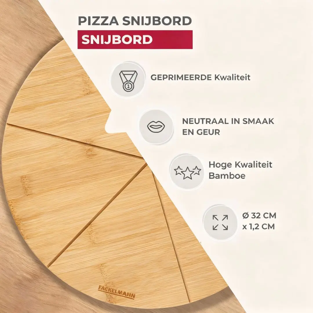 Fackelmann Pizzaplaat Ø32cm - Drankje