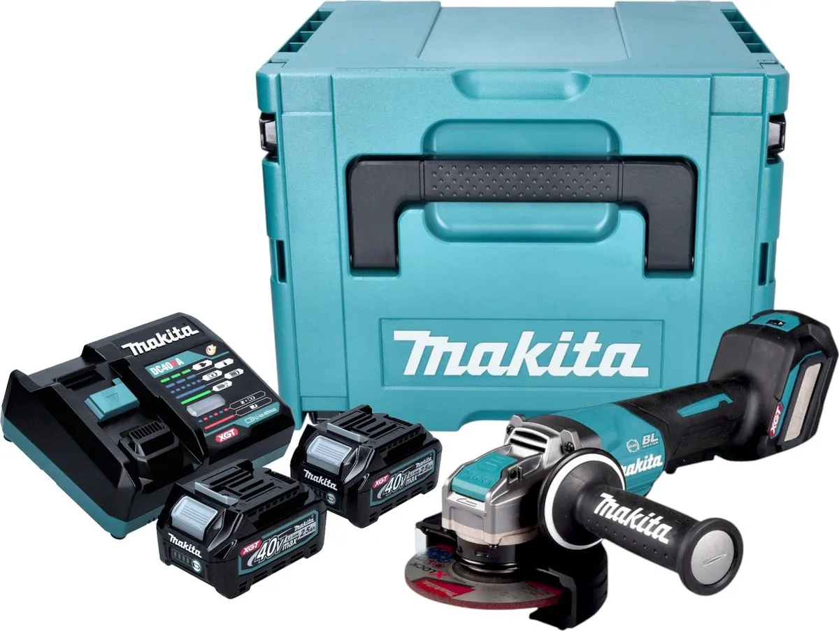 Makita GA044GD201 Accu Haakse Slijper 40V Max