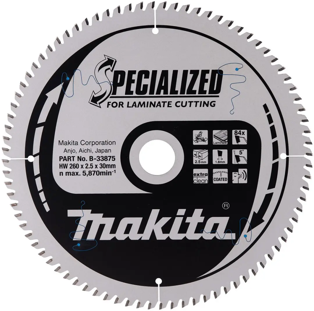 Makita B-33875 Cirkelzaagblad Laminaat 260mm